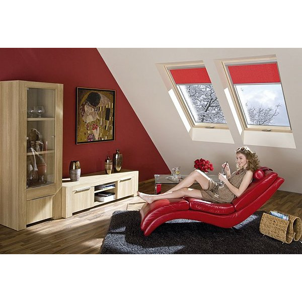 Енергозберігаюче дерев'яне мансардне вікно, FTT-U6 Thermo, 66x118, Середньоворотне відкривання, Fakro