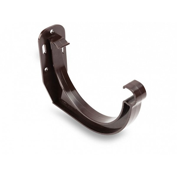 Кронштейн жолоби ПХВ, для водостоку 124 (110 )/80 мм, колір Темно-коричневий, Galeco
