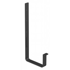 Металіч. кронштейн посилений 4 мм для жолоби 135 мм PVKh2, 135/80 мм, колір Графіт, Galeco