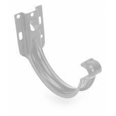 Металевий кронштейн короткий для жолоба 120мм STAL, 124 (120 )/90 мм, колір Білий, Galeco