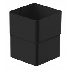 Муфта труби STAL2, 125/80 мм, колір Чорний, Galeco