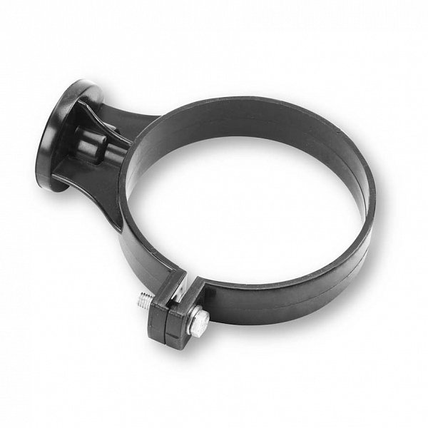 Хомут 100мм для труби ПВХ, 152 (130 )/100 мм, колір Графіт, Galeco