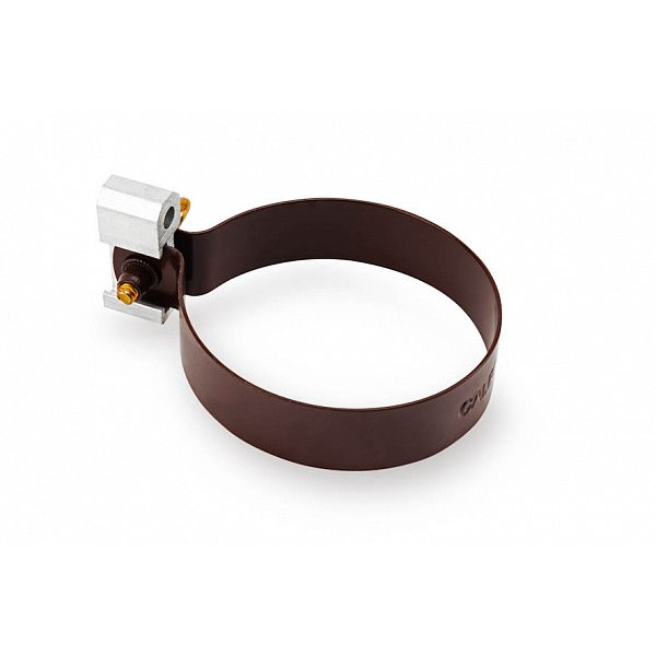 Хомут 90мм для труби STAL, 152 (130 )/90 мм, колір Темно-коричневий, Galeco