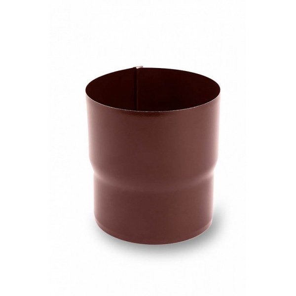 Муфта труби 90мм STAL, 152 (130 )/90 мм, колір Темно-коричневий, Galeco