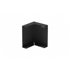 Зовнішній кут до лицьової планки STAL2, 125/80 мм, колір Графіт, Galeco