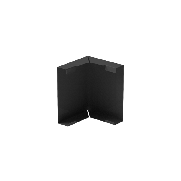 Зовнішній кут до лицьової планки STAL2, 125/80 мм, колір Графіт, Galeco