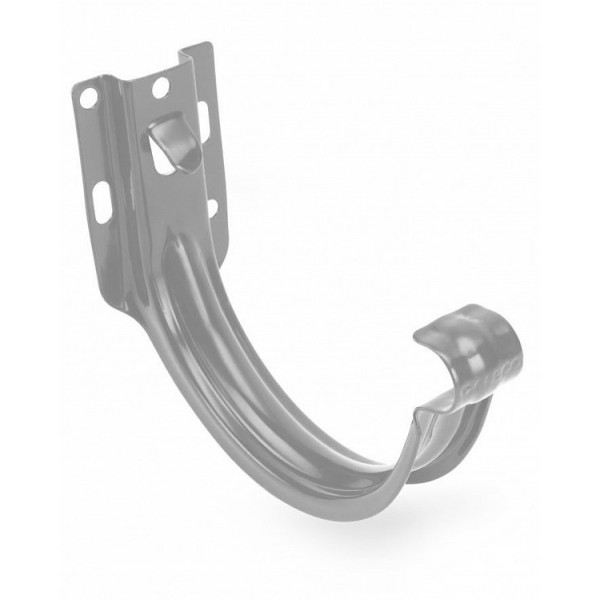 Металевий кронштейн короткий для жолоба ПВХ, 152 (130 )/100 мм, колір Білий, Galeco