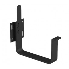 Плоский металевий кронштейн короткий STAL2, 125/80 мм, колір Чорний, Galeco