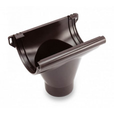 Вирва без прокладки 90/50 мм ПВХ, 124 (110 )/80 мм, колір Темно-коричневий, Galeco