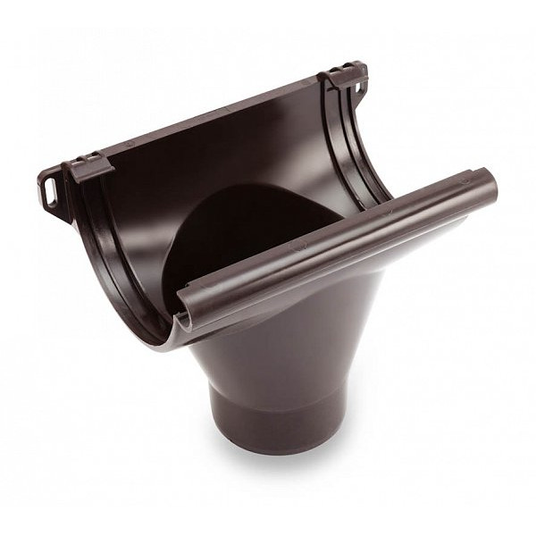 Вирва без прокладки 90/50 мм ПВХ, 124 (110 )/80 мм, колір Темно-коричневий, Galeco