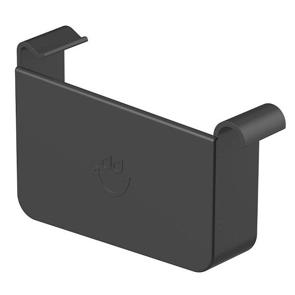 Заглушка ліва ПВХ для квадратного водостоку STAL2, 125/80 мм, колір Графіт, Galeco