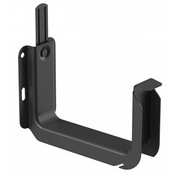 Металевий кронштейн короткий для жолоба 125мм STAL2, 125/80 мм, колір Графіт, Galeco