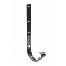Металіч. кронштейн посилений 4 мм для жолоба ПВХ, 152 (130 )/100 мм, колір Графіт, Galeco