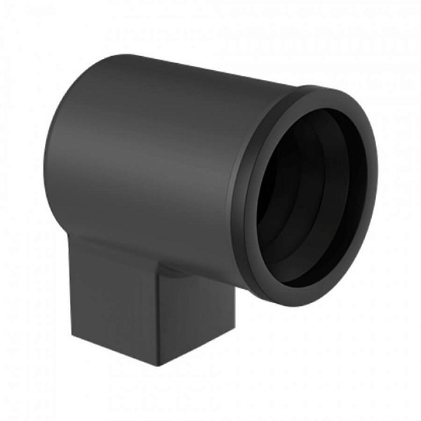 Перехідник STAL2, 125/80 мм, колір Графіт, Galeco