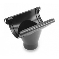 Воронка ПВХ, 152 (130 )/100 мм, колір Графіт, Galeco