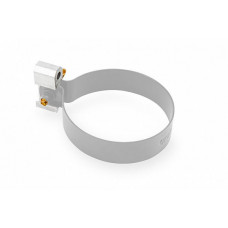 Хомут 90мм для труби STAL, 152 (130 )/90 мм, колір Білий, Galeco