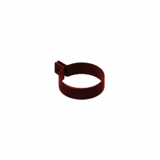 Хомут 80мм ПВХ, колір Червоний, Ines