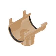 Сливна воронка 120/80мм ПВХ, колір Бежевий, Ines