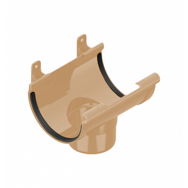 Сливна воронка 120/80мм ПВХ, колір Бежевий, Ines