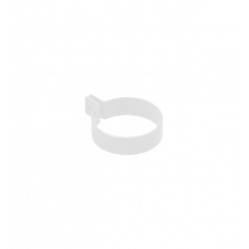 Хомут 80мм ПВХ, колір Білий, Ines