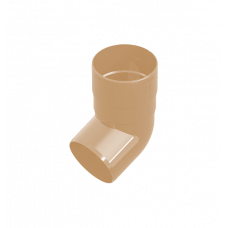 Коліно 80мм ПВХ, колір Бежевий, Ines