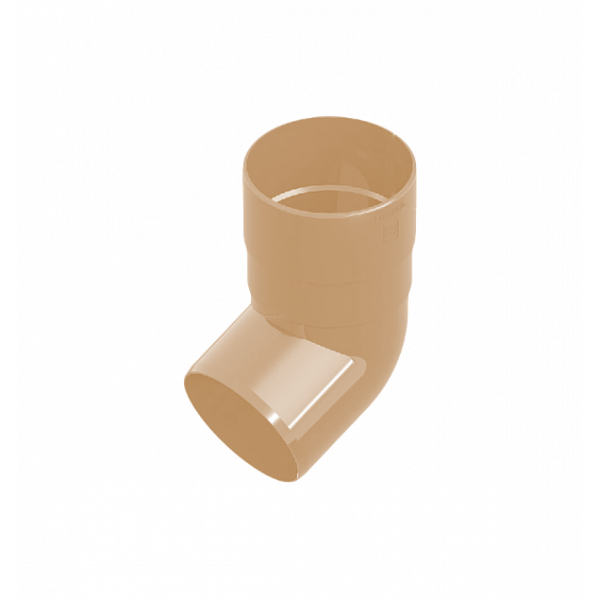 Коліно 80мм ПВХ, колір Бежевий, Ines