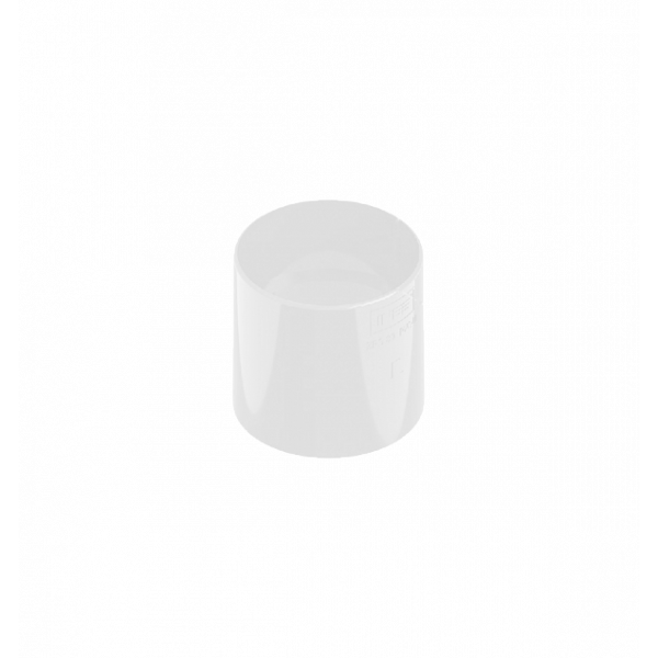 Муфта труби 80мм ПВХ, колір Білий, Ines