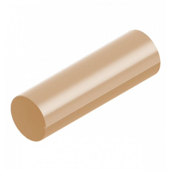 Труба водостічна (3 м.) 80мм ПВХ, колір Бежевий, Ines