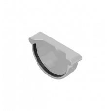 Заглушка універсальна 120мм ПВХ, колір Сірий, Ines