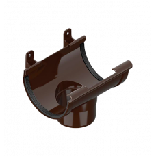 Сливна воронка 120/80мм ПВХ, колір Коричневий, Ines