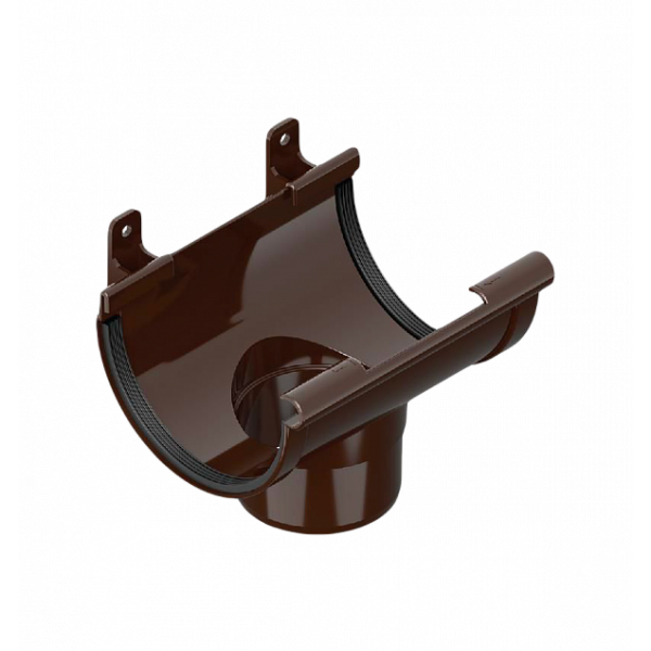 Сливна воронка 120/80мм ПВХ, колір Коричневий, Ines