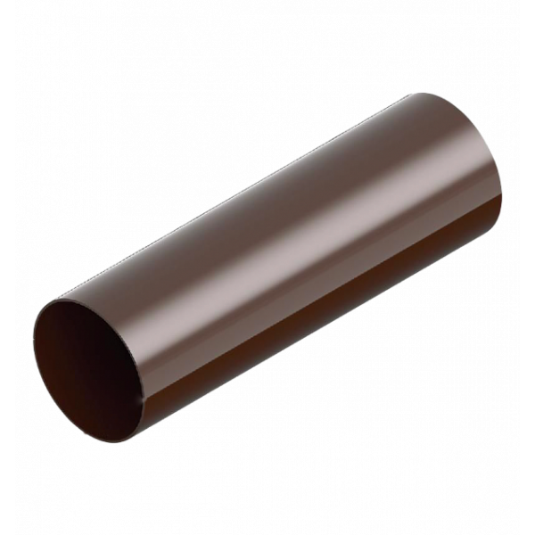 Труба водостічна (3 м.) 80мм ПВХ, колір Коричневий, Ines