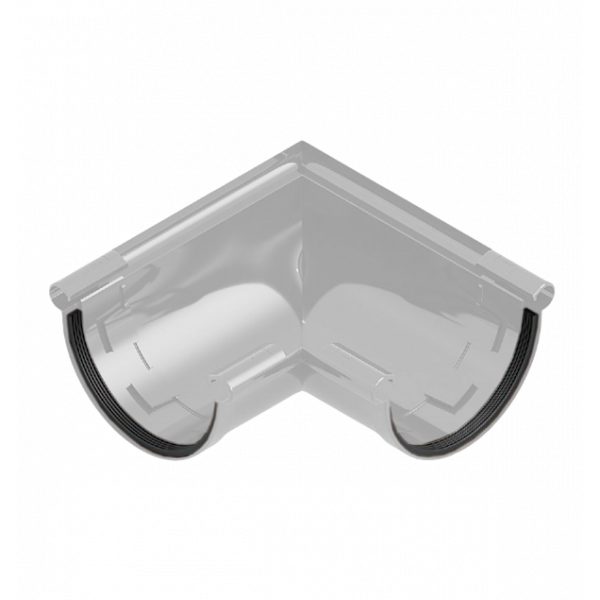 Кут універсальний 90гр ПВХ, колір Сірий, Ines