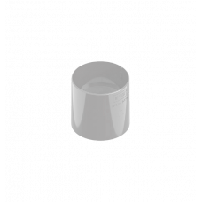 Муфта труби 80мм ПВХ, колір Сірий, Ines