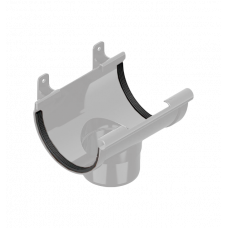 Сливна воронка 120/80мм ПВХ, колір Сірий, Ines