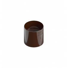 Муфта труби 80мм ПВХ, колір Коричневий, Ines