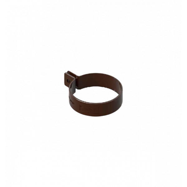 Хомут 80мм ПВХ, колір Коричневий, Ines