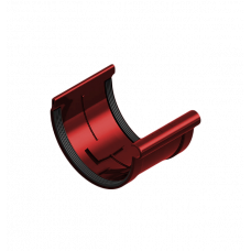 Муфта жолоба 120мм ПВХ, колір Червоний, Ines