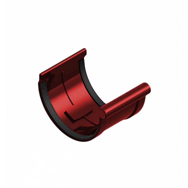 Муфта жолоба 120мм ПВХ, колір Червоний, Ines