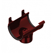 Сливна вирва 120/80мм ПВХ, колір Червоний, Ines