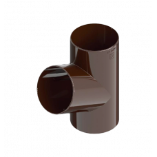 Трійник 80мм ПВХ, колір Коричневий, Ines