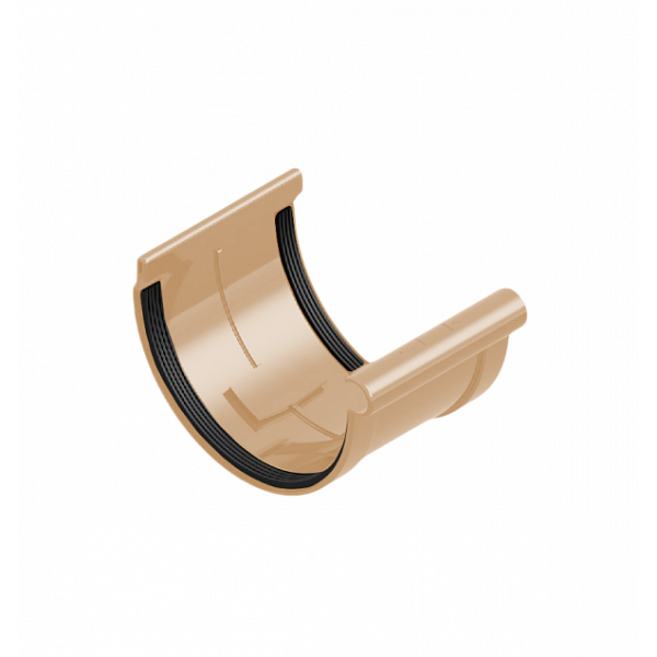 Муфта жолоба 120мм ПВХ, колір Бежевий, Ines