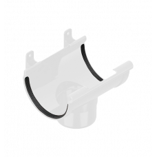 Сливна вирва 120/80мм ПВХ, колір Білий, Ines