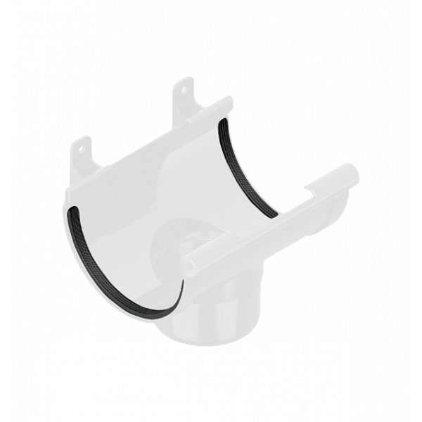 Сливна вирва 120/80мм ПВХ, колір Білий, Ines