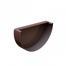Заглушка жолоба, алюміній, типорозмір 120, коричневий, Mazzonetto