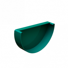 Заглушка жолоба, алюміній, типорозмір 150, зелений, Mazzonetto