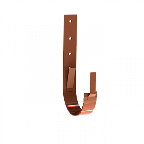 Кронштейн кріплення жолоба, алюміній, типорозмір 150, червоно-цегляний, Mazzonetto