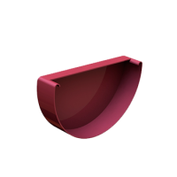 Заглушка желоба, алюминий , типоразмер 120, вишневый, Mazzonetto
