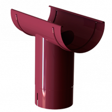 Воронка жолоба, алюміній, типорозмір 120, вишневий, Mazzonetto