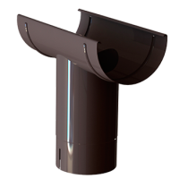 Воронка жолоба, алюміній, типорозмір 150, коричневий, Mazzonetto